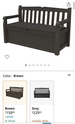 Outdoor Storage Bench Shed 
