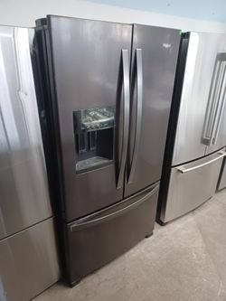 Whirlpool black stainless steel french door refrigerator