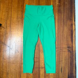 Athleta Green High-Rise Performance Leggings