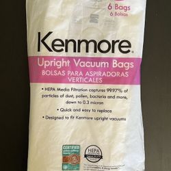 6 Kenmore Upright Vacuum Bags Style O Quick And Easy To Replace