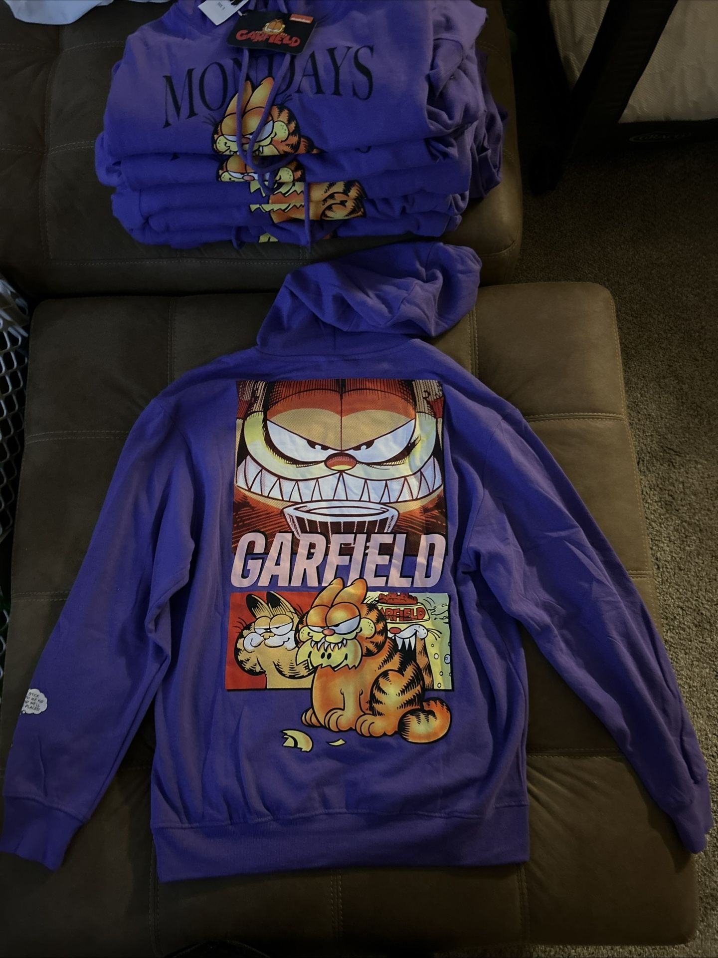Nickelodeon Garfield Hoodie I Hate Mondays Sizes Are Small Medium And Large
