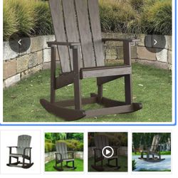 Faux Wood Rocking Chair