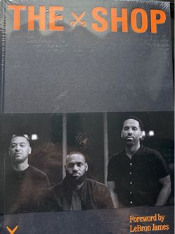 The Shop hardcover book with LeBron James