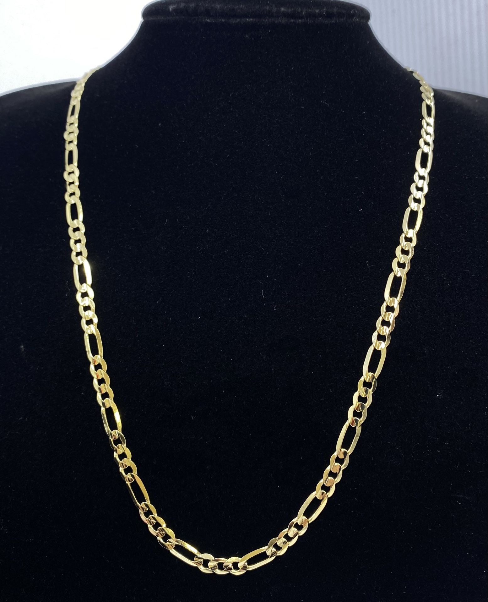 $2100 Yellow Gold Figaro Chain