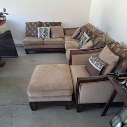 Couch Set And Couch Chair With Ottoman