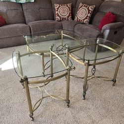 Glass Coffee & End Table