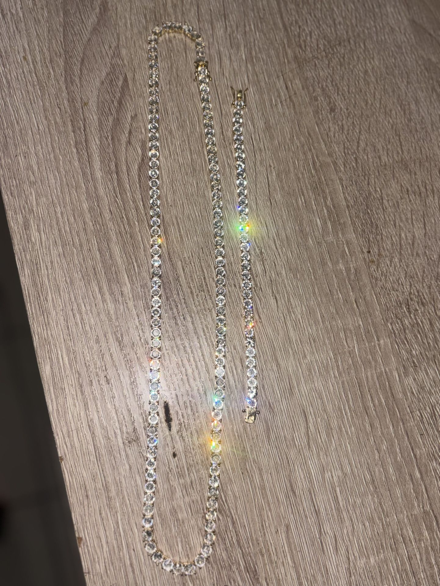 24 Inch Tennis Chain & Bracelet