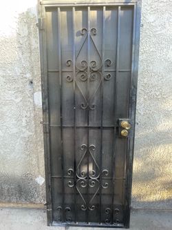 Metal security door