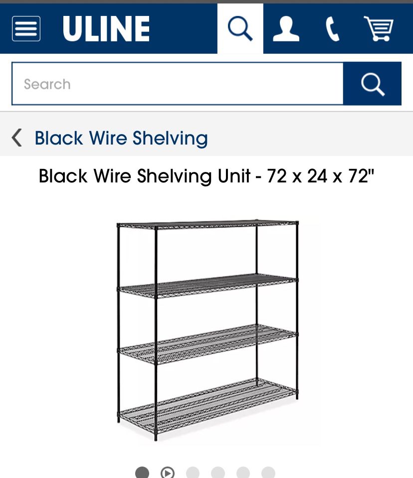 U-line Metal wire shelves