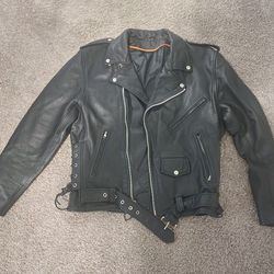 Genuine Leather Jacket Size L