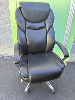 Serta Black Leather High-Back Executive Office Computer Chair
