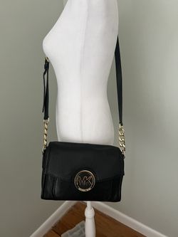 Michael Kors black Leather Shoulder Bag