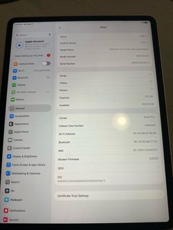 Apple iPad Pro 12.9-inch 4th Gen 512GB