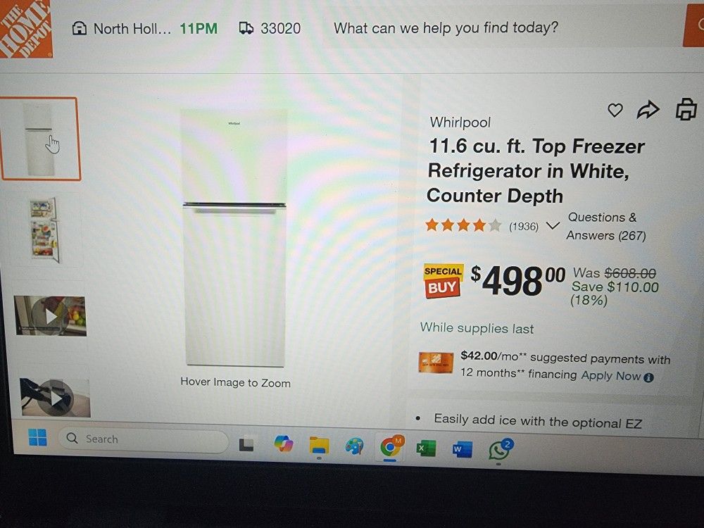 Whirlpool Refrigerator 