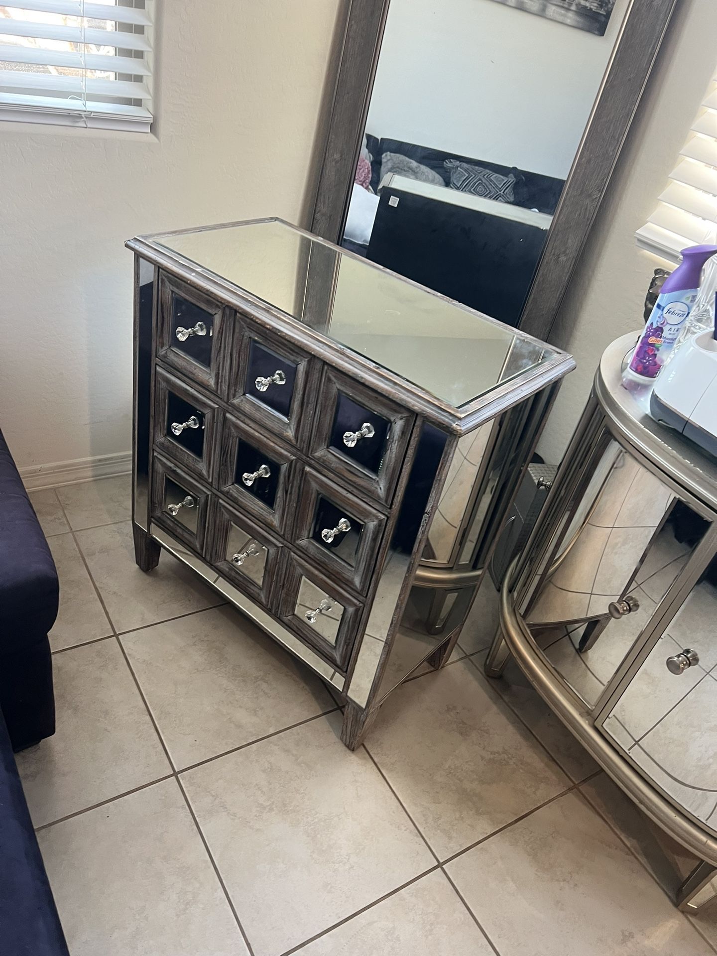Antique Mirrored Nightstand IT IS NOT FREE