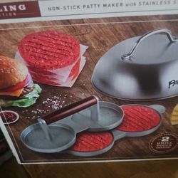 Double Burger Press And Cheese Melting Dome
