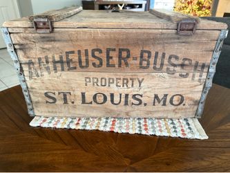 Wooden Budweiser Beer Crate