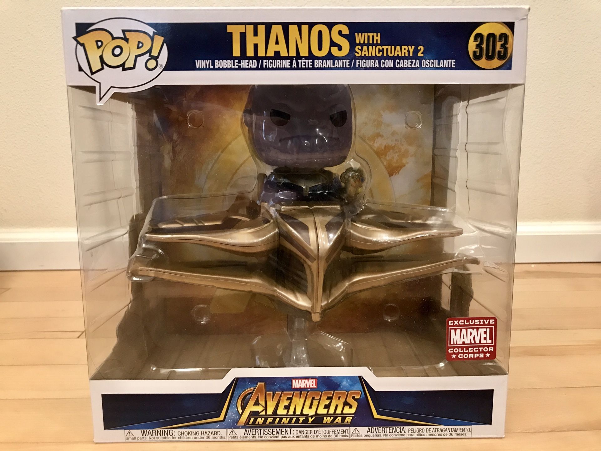 Thanos with Sanctuary 2 - Marvel Avengers Infinity War Funko Pop! Collector Corps Box