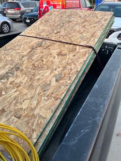 1/2 in osb plywood 12 sheets $8 each