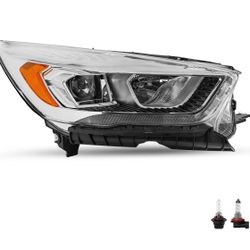 Headlight For 2017 2018 2019 Ford Escape Passenger Halogen Headlight Lamp with LED DRL RH