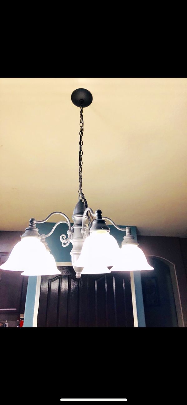 5 Light Led Chandelier Dark Gray In Great Working Conditions 15 5 Light Led Chandelier Dark Gray In Great Working Conditions 15 Firm No Trades For Phoenix Az Offerup