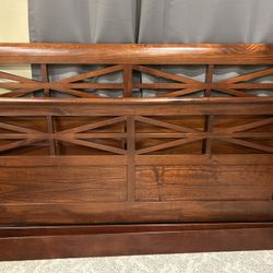 King size bedframe, and two matching nightstands