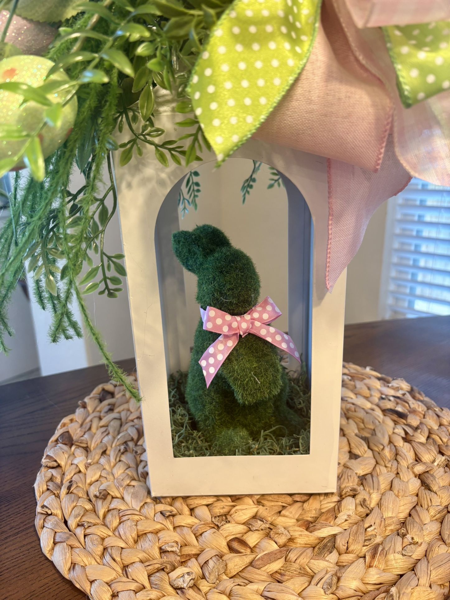 Easter Floral Lantern Centerpiece
