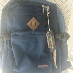 Navy Blue Jansport Backpack 