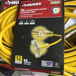 50 Ft Triple Tap Extension Cord