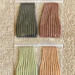 Fishing Lures- 4 Packs Of 3 Inch Finesse Bass Worms 🪱 