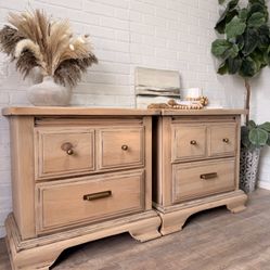 Vintage Broyhill Pinedale Collection Matching Nightstands