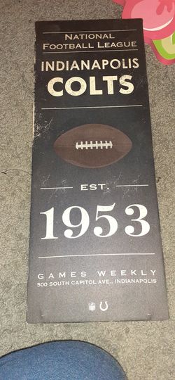 Colts decor sign