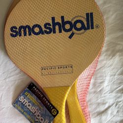 Smash ball Beach game Beach paddles and ball