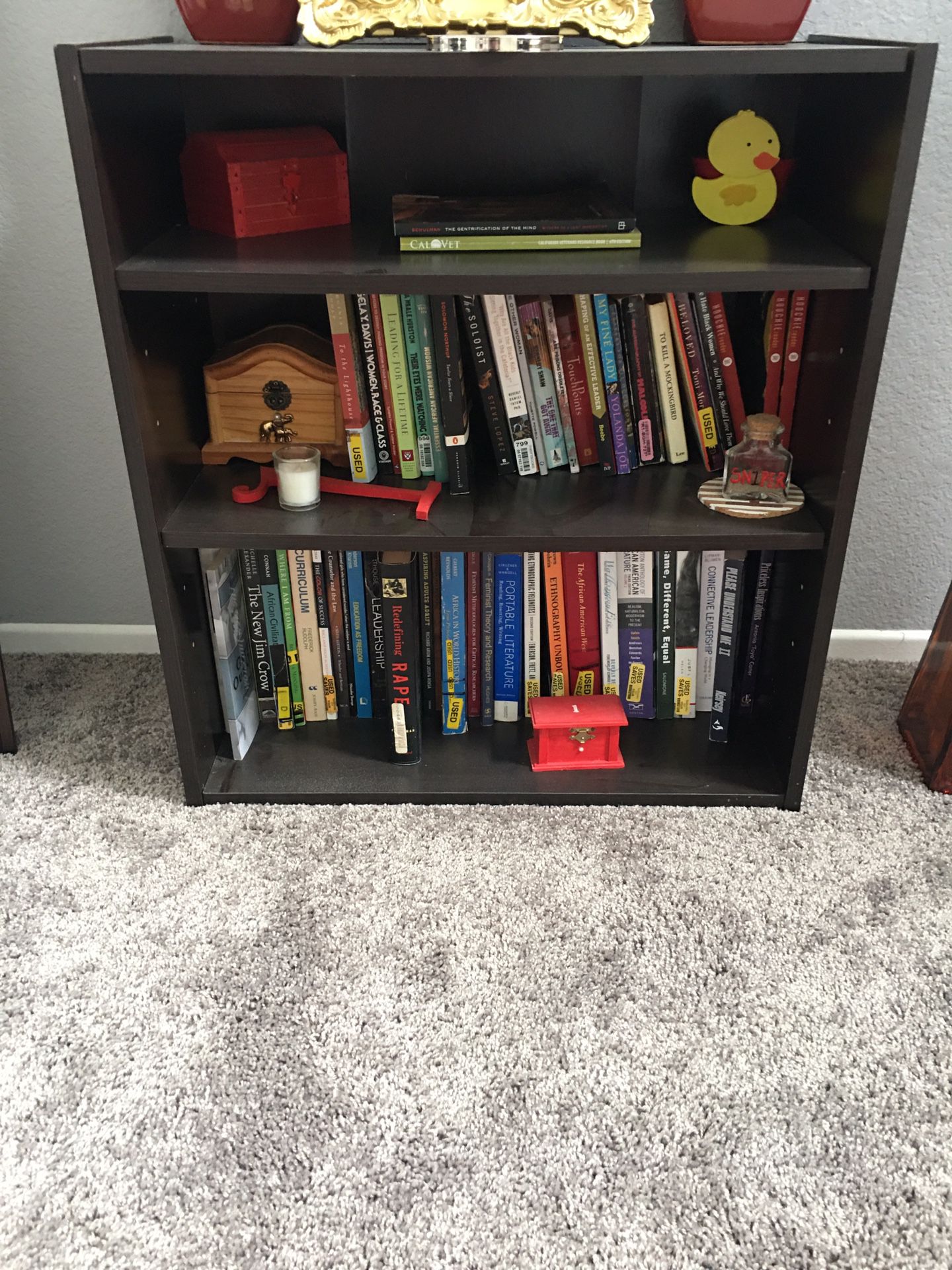 Small dark Brown bookshelf