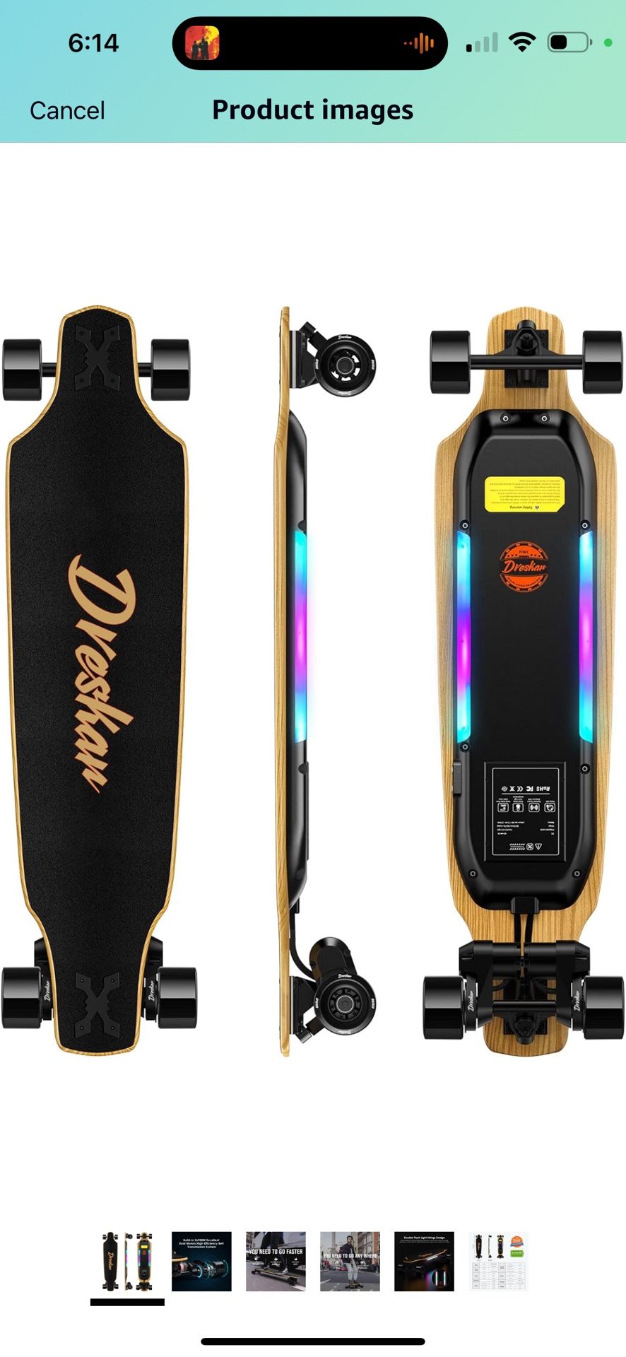 Dreskar Electric Skateboard Brand New