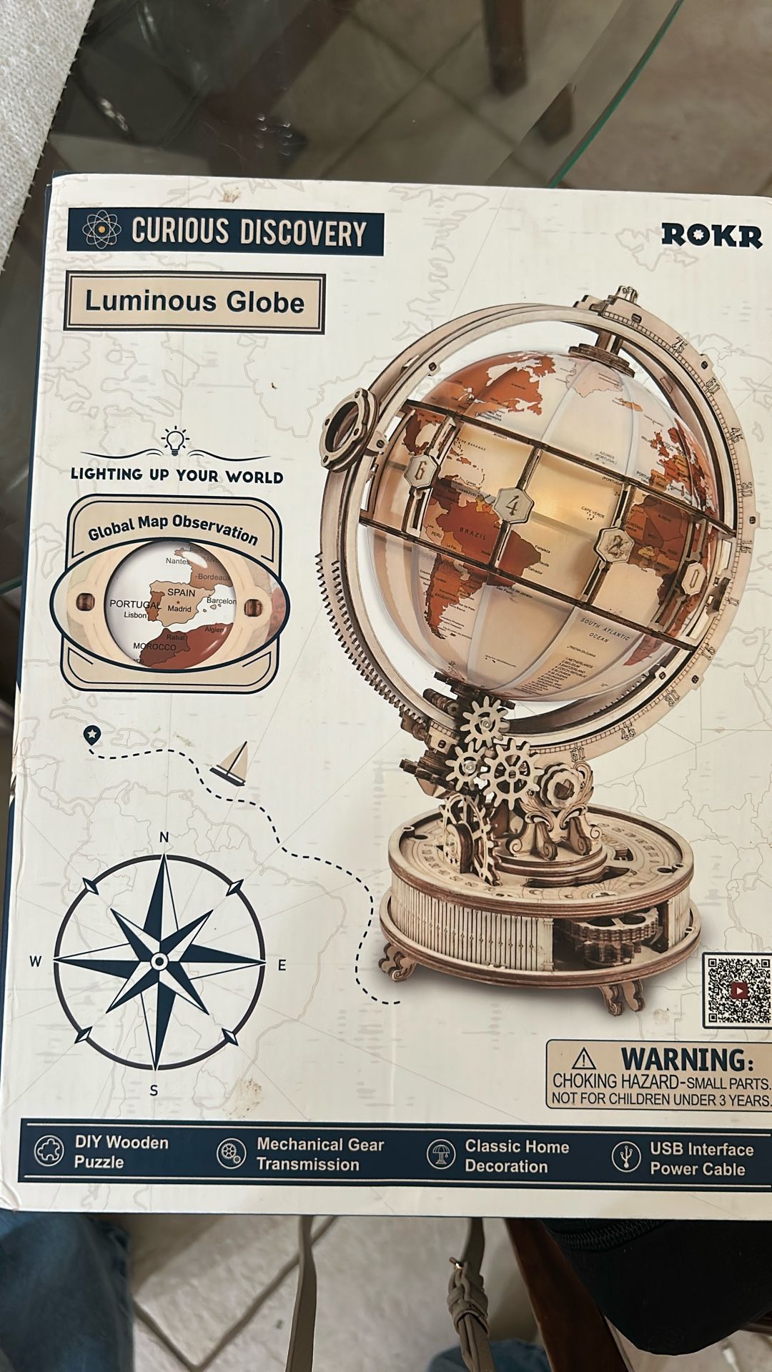 DIY 3D Puzzle - Luminous Globe 180 Pcs