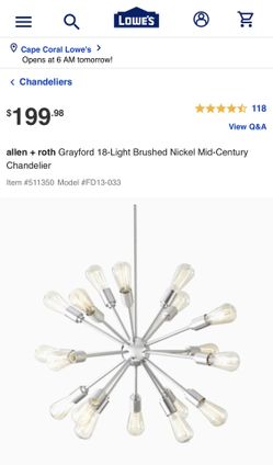 Mid century chandelier set. Living and dining lamps.