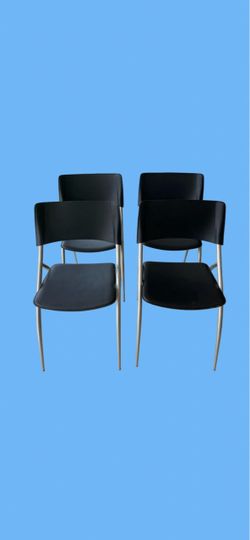Set of 4 Black Modern Dining Chairs - Retail: $1250