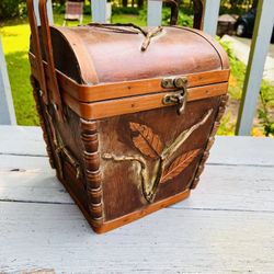 Vintage Bamboo Storage Container