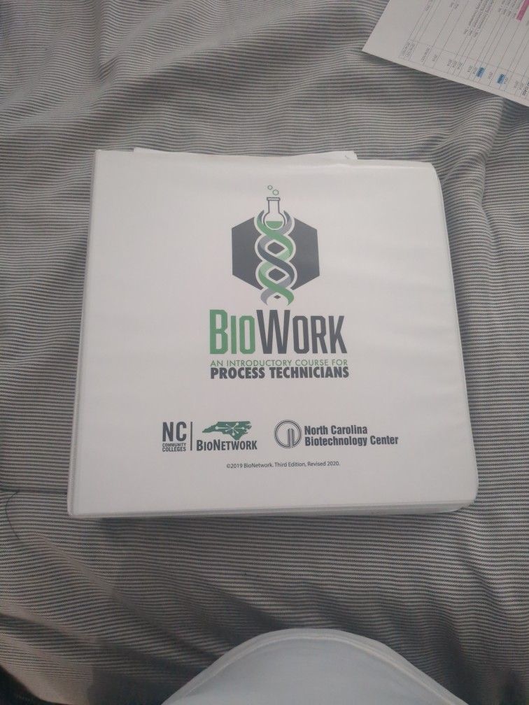 NC BioWorks study Booklet