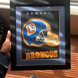 Denver Broncos Clock Collectible 