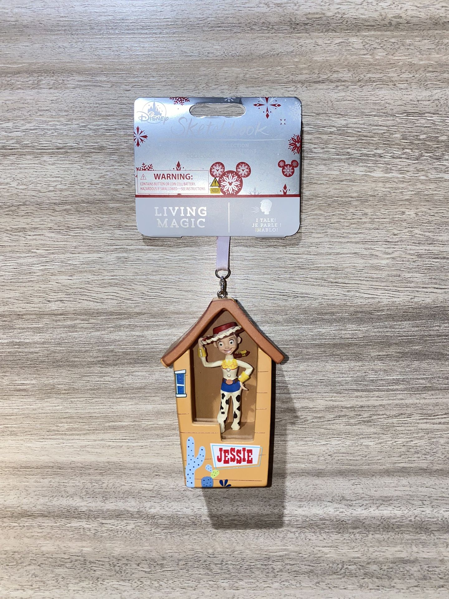 New Disney Jessy Toy Story Ornament Talking Sketchbook Disneyland 2023