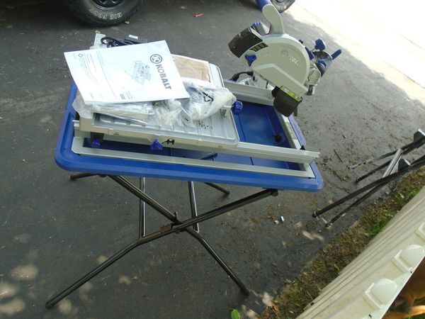 New Kobalt 7 In Sliding Table Tile Saw Never Used For Sale In Georgetown In Offerup