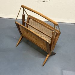 Italian Mid Century Modern Folding Magazine Rack by Cesare Lacca