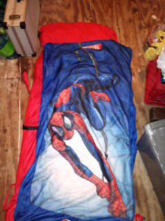 Spider man sleeping bag