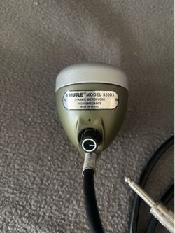 Shure 520DX "Green Bullet" high-impedance dynamic microphone