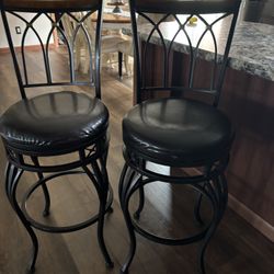 Bar height, stools