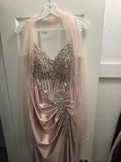 Rose/blush formal dress