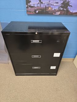 2 - Heavy Duty 3-Drawer Lateral Filing Cabinet - 36 Wide