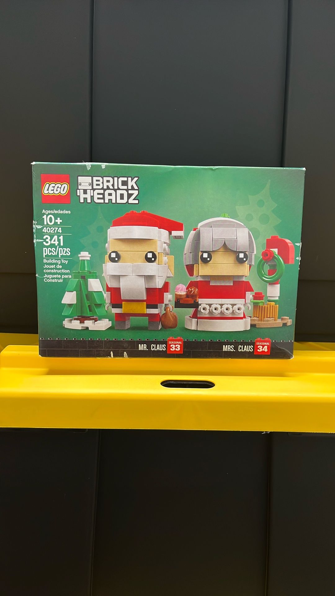 NIB Sealed Never Opened LEGO BrickHeadz # 40274 Mr. Claud’s And Mrs. Claus Holiday Christmas